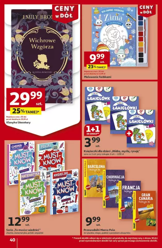 Auchan - gazetka promocyjna Gazetka CENY W DÓŁ Hipermarket Auchan  do środy 29.01 - strona 48