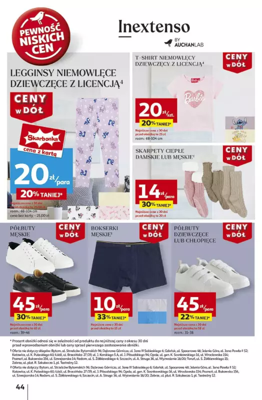 Auchan - gazetka promocyjna Gazetka CENY W DÓŁ Hipermarket Auchan  do środy 29.01 - strona 52