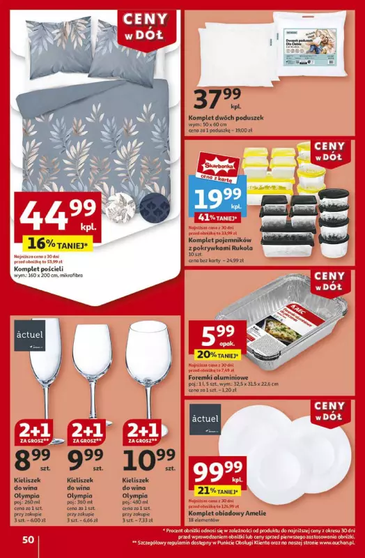 Auchan - gazetka promocyjna Gazetka CENY W DÓŁ Hipermarket Auchan od czwartku 23.01 do środy 29.01 - strona 58