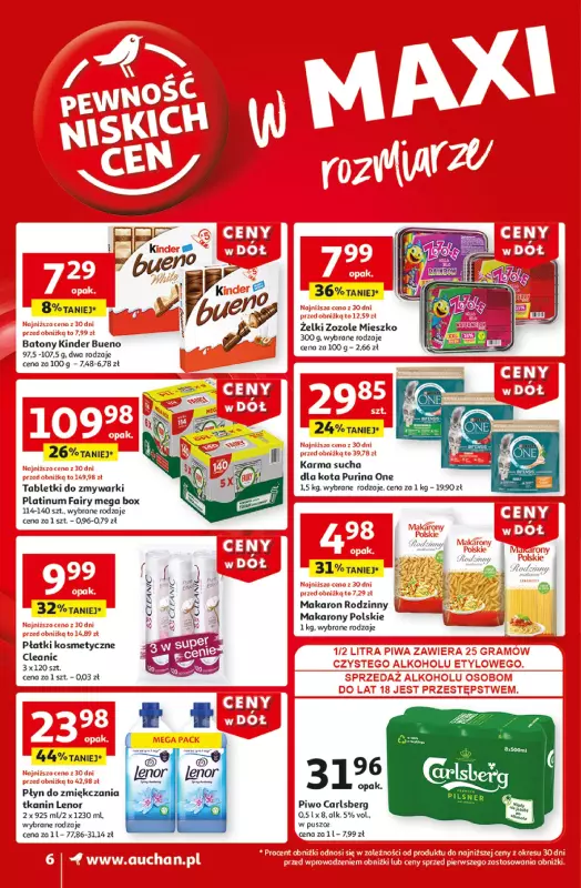 Auchan - gazetka promocyjna Gazetka CENY W DÓŁ Supermarket Auchan od czwartku 23.01 do środy 29.01 - strona 8