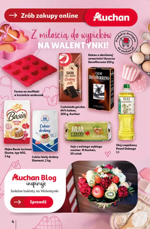 Auchan - gazetka promocyjna Gazetka Pewność Niskich Cen Hipermarket Auchan  do środy 05.02 - strona 4