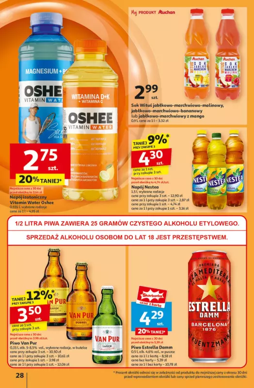 Auchan - gazetka promocyjna Gazetka Pewność Niskich Cen Hipermarket Auchan  do środy 05.02 - strona 30