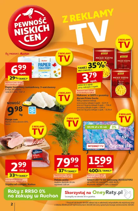 Auchan - gazetka promocyjna Gazetka Pewność Niskich Cen Hipermarket Auchan  do środy 05.02 - strona 2