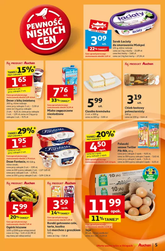 Auchan - gazetka promocyjna Gazetka Pewność Niskich Cen Moje Auchan  do środy 05.02 - strona 7