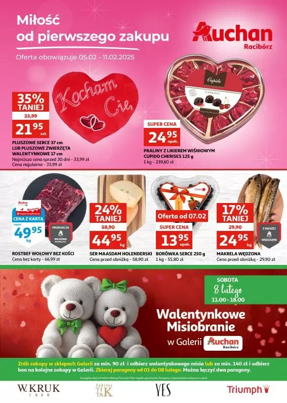 Auchan - gazetka promocyjna Gazetka Racibórz od środy 05.02 do wtorku 11.02