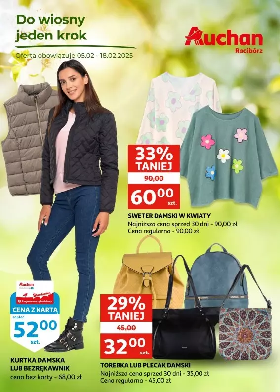 Auchan - gazetka promocyjna Gazetka Racibórz | Moda w Pełnym Rozkwicie od środy 05.02 do wtorku 18.02