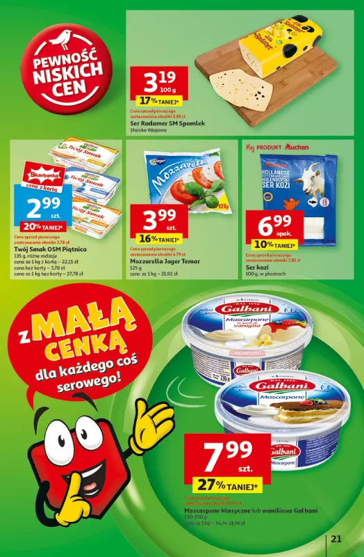 Auchan - gazetka promocyjna Gazetka z MAŁĄ CENKĄ dźwigniesz więcej! Hipermarket Auchan  do środy 12.02 - strona 23