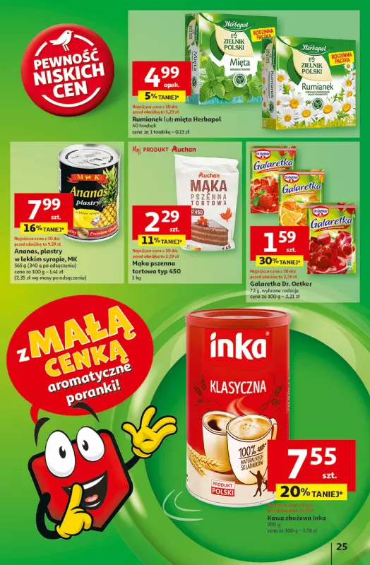 Auchan - gazetka promocyjna Gazetka z MAŁĄ CENKĄ dźwigniesz więcej! Hipermarket Auchan  do środy 12.02 - strona 27