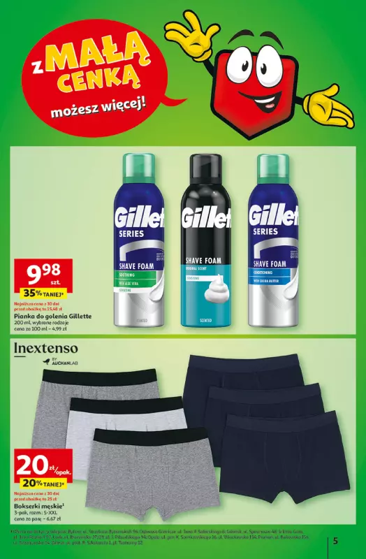 Auchan - gazetka promocyjna Gazetka z MAŁĄ CENKĄ dźwigniesz więcej! Hipermarket Auchan od czwartku 06.02 do środy 12.02 - strona 5