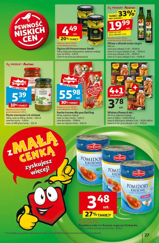 Auchan - gazetka promocyjna Gazetka z MAŁĄ CENKĄ dźwigniesz więcej! Hipermarket Auchan  do środy 12.02 - strona 29