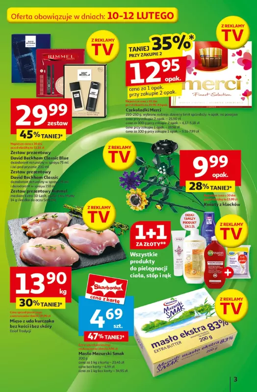 Auchan - gazetka promocyjna Gazetka z MAŁĄ CENKĄ dźwigniesz więcej! Hipermarket Auchan  do środy 12.02 - strona 3