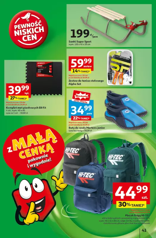 Auchan - gazetka promocyjna Gazetka z MAŁĄ CENKĄ dźwigniesz więcej! Hipermarket Auchan od czwartku 06.02 do środy 12.02 - strona 49