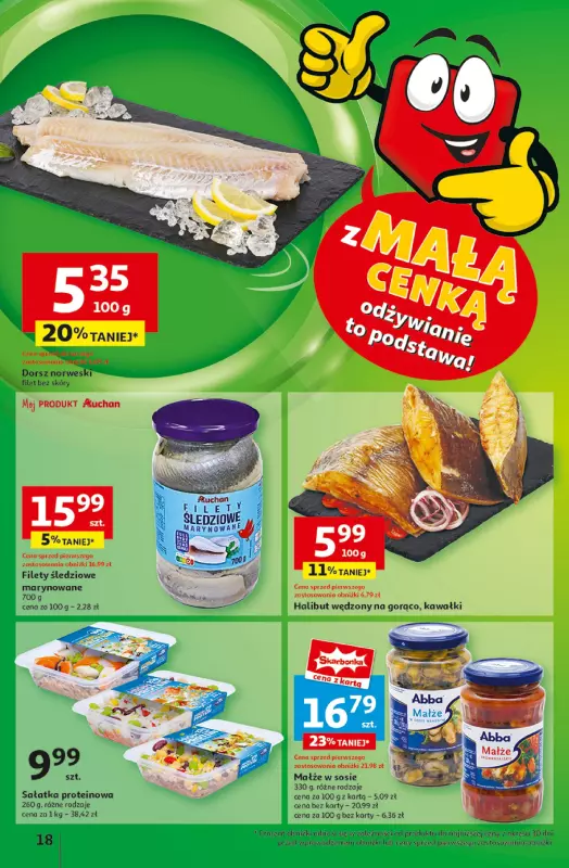 Auchan - gazetka promocyjna Gazetka z MAŁĄ CENKĄ dźwigniesz więcej! Hipermarket Auchan  do środy 12.02 - strona 20