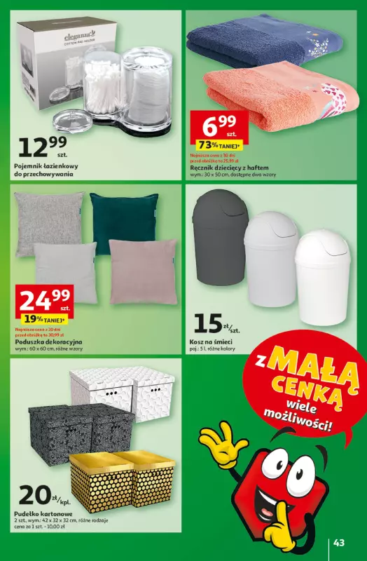 Auchan - gazetka promocyjna Gazetka z MAŁĄ CENKĄ dźwigniesz więcej! Hipermarket Auchan  do środy 12.02 - strona 51