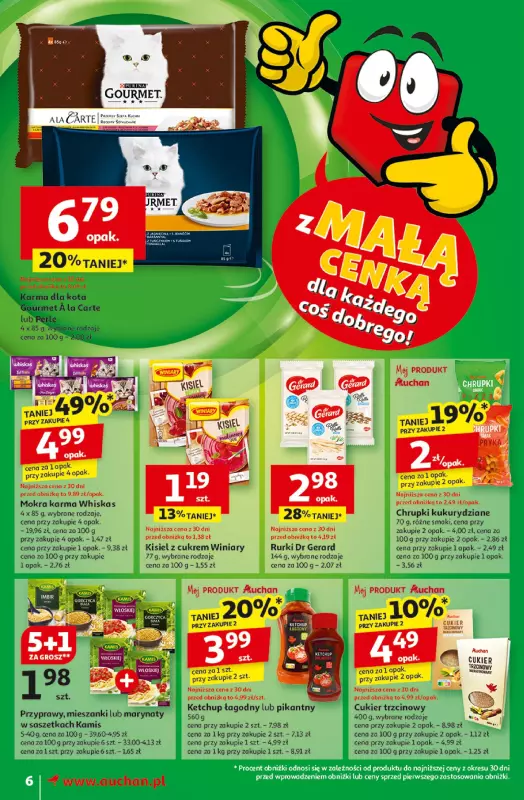 Auchan - gazetka promocyjna Z MAŁĄ CENKĄ dźwigniesz więcej! Moje Auchan  do środy 19.02 - strona 8