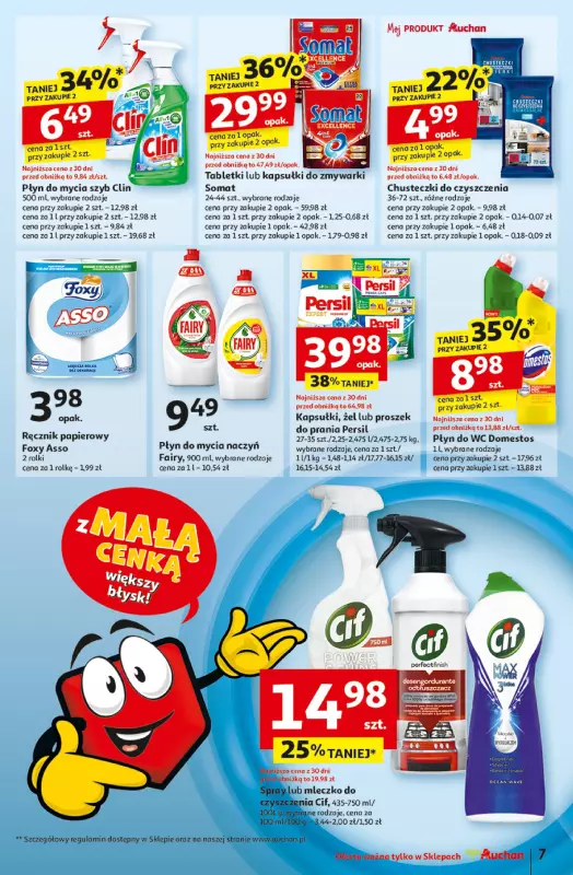 Auchan - gazetka promocyjna Z MAŁĄ CENKĄ dźwigniesz więcej! Moje Auchan  do środy 19.02 - strona 9