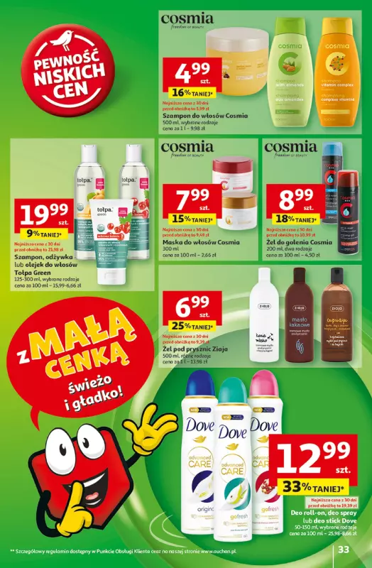 Auchan - gazetka promocyjna Z MAŁĄ CENKĄ dźwigniesz więcej! Hipermarket od czwartku 13.02 do środy 19.02 - strona 35