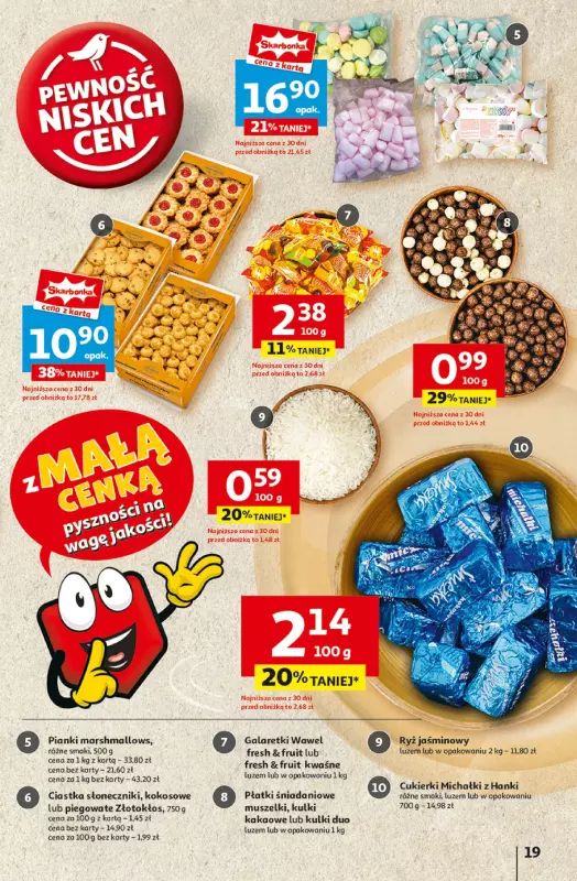 Auchan - gazetka promocyjna Z MAŁĄ CENKĄ dźwigniesz więcej! Hipermarket  do środy 19.02 - strona 21