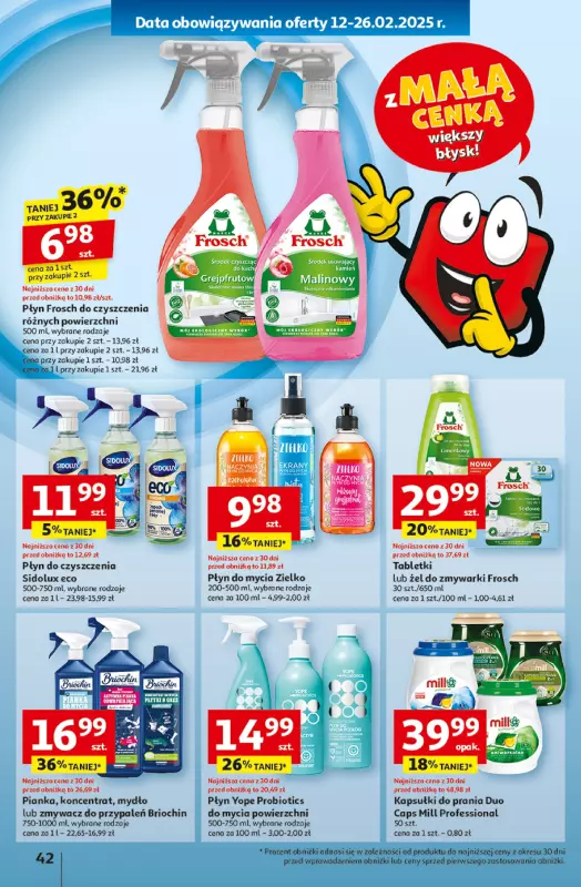 Auchan - gazetka promocyjna Z MAŁĄ CENKĄ dźwigniesz więcej! Hipermarket  do środy 19.02 - strona 50