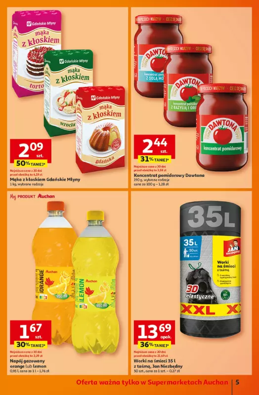 Auchan - gazetka promocyjna Gazetka Pewność Niskich Cen Supermarket  do środy 26.02 - strona 7