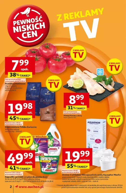 Auchan - gazetka promocyjna Gazetka Pewność Niskich Cen Supermarket  do środy 26.02 - strona 2