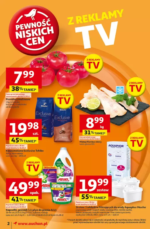 Auchan - gazetka promocyjna Gazetka Pewność Niskich Cen Moje Auchan  do środy 26.02 - strona 2