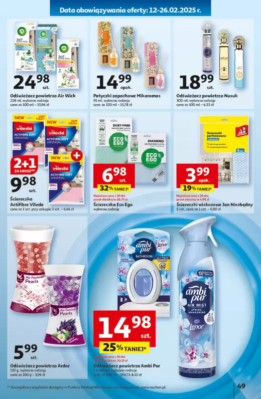 Auchan - gazetka promocyjna Gazetka Pewność Niskich Cen Hipermarket  do środy 26.02 - strona 57