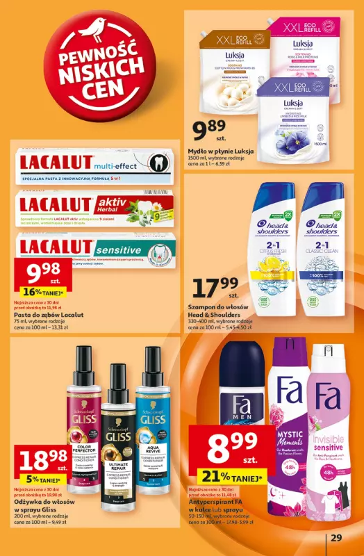 Auchan - gazetka promocyjna Gazetka Pewność Niskich Cen Hipermarket  do środy 26.02 - strona 31