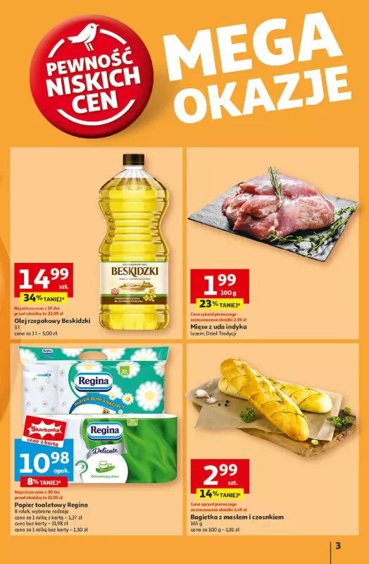 Auchan - gazetka promocyjna Gazetka Pewność Niskich Cen Hipermarket  do środy 26.02 - strona 3