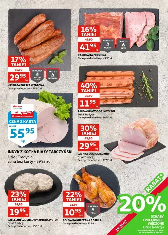 Auchan - gazetka promocyjna Gazetka Racibórz I Czas na pączkowe szaleństwo od środy 19.02 do wtorku 25.02 - strona 14