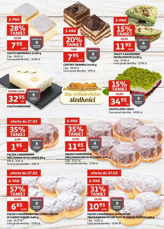 Auchan - gazetka promocyjna Gazetka Racibórz I Czas na pączkowe szaleństwo od środy 19.02 do wtorku 25.02 - strona 3