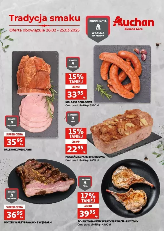 Auchan - gazetka promocyjna Gazetka Zielona Góra | Garmażerka od środy 26.02 do wtorku 25.03