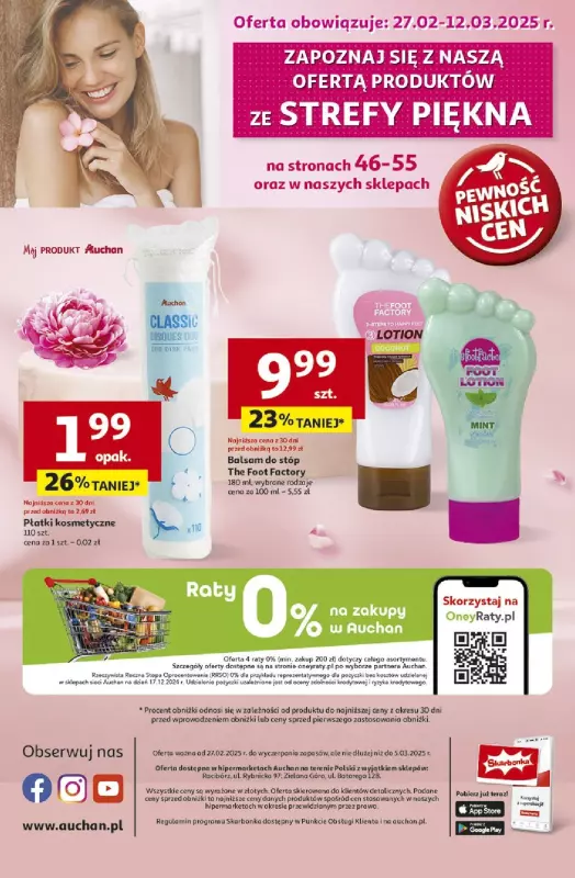 Auchan - gazetka promocyjna Gazetka Pewność Niskich Cen Hipermarket  do środy 05.03 - strona 64