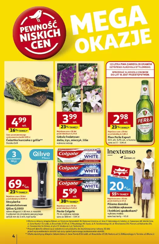 Auchan - gazetka promocyjna Gazetka Pewność Niskich Cen Hipermarket  do środy 05.03 - strona 4