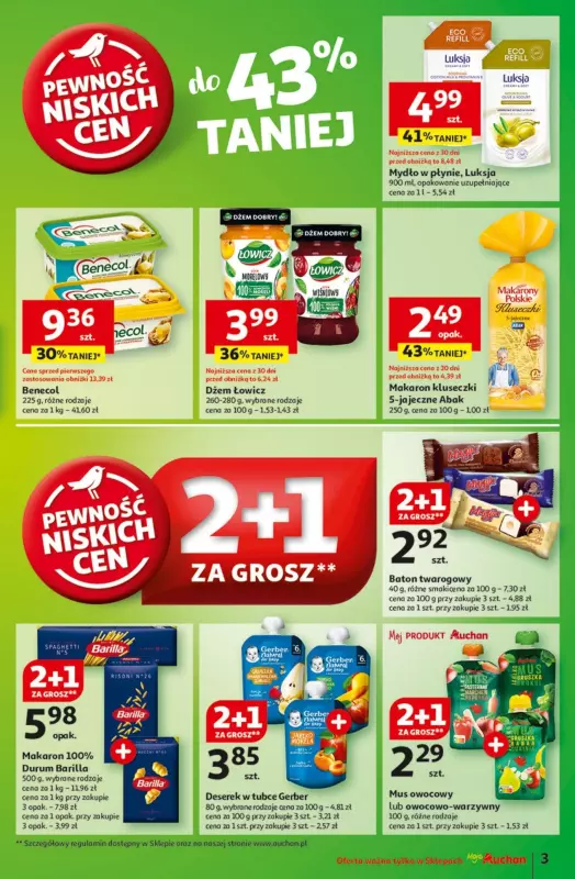 Auchan - gazetka promocyjna Gazetka Pewność Niskich Cen Moje Auchan od czwartku 06.03 do środy 12.03 - strona 3