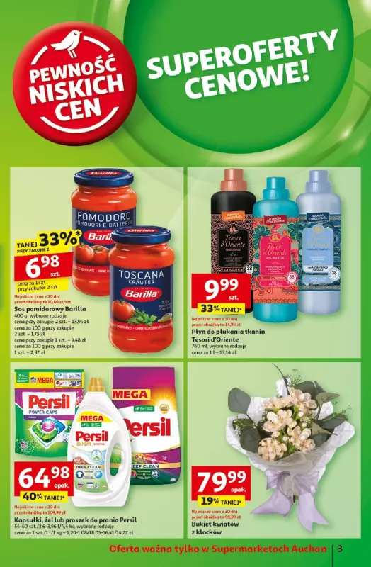 Auchan - gazetka promocyjna Gazetka Pewność Niskich Cen Supermarket Auchan od czwartku 06.03 do środy 12.03 - strona 3