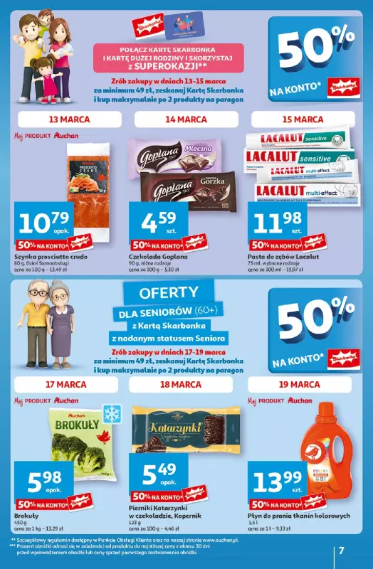 Auchan - gazetka promocyjna Gazetka Pewność Niskich Cen Hipermarket  do środy 19.03 - strona 7