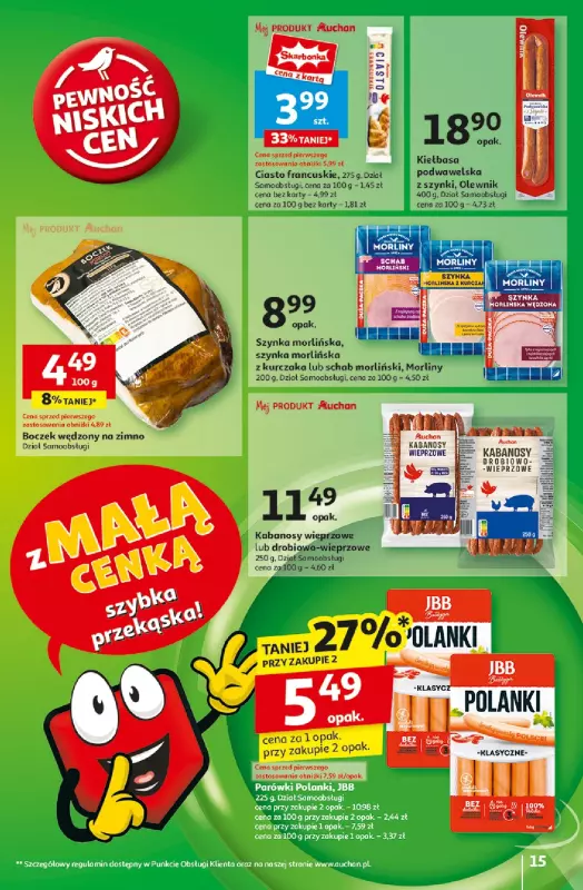 Auchan - gazetka promocyjna Gazetka Pewność Niskich Cen Hipermarket  do środy 19.03 - strona 17