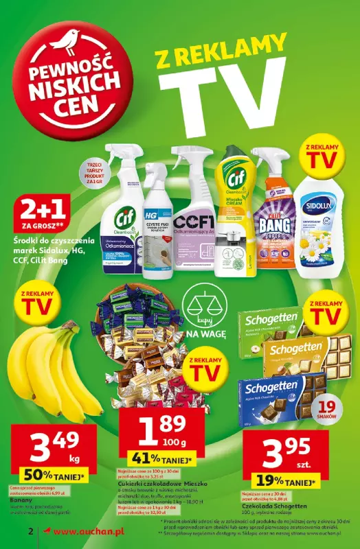 Auchan - gazetka promocyjna Gazetka Pewność Niskich Cen Supermarket Auchan od czwartku 13.03 do środy 19.03 - strona 2