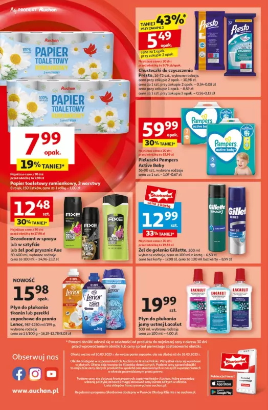 Auchan - gazetka promocyjna Pewność Niskich Cen Supermarket  do środy 26.03 - strona 14