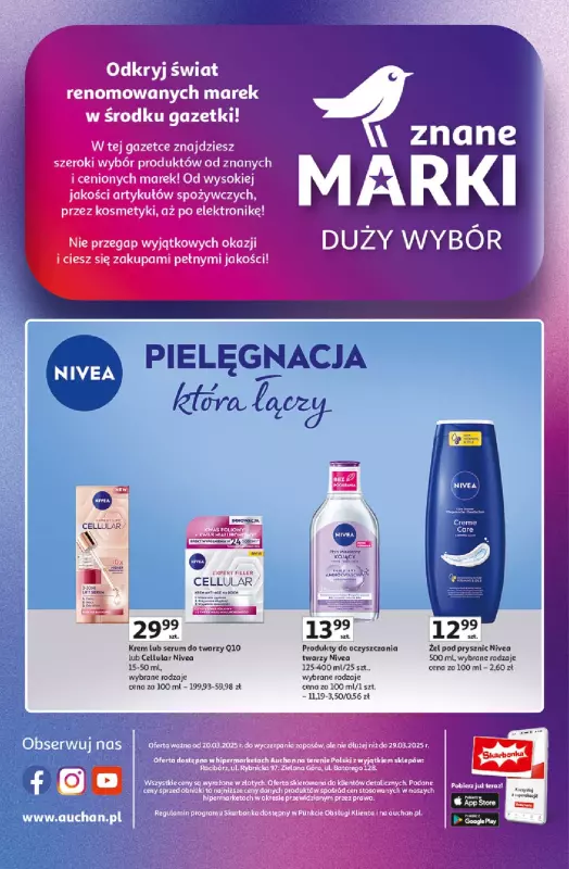 Auchan - gazetka promocyjna Znane Marki Lubiane Hipermarket  do soboty 29.03 - strona 44