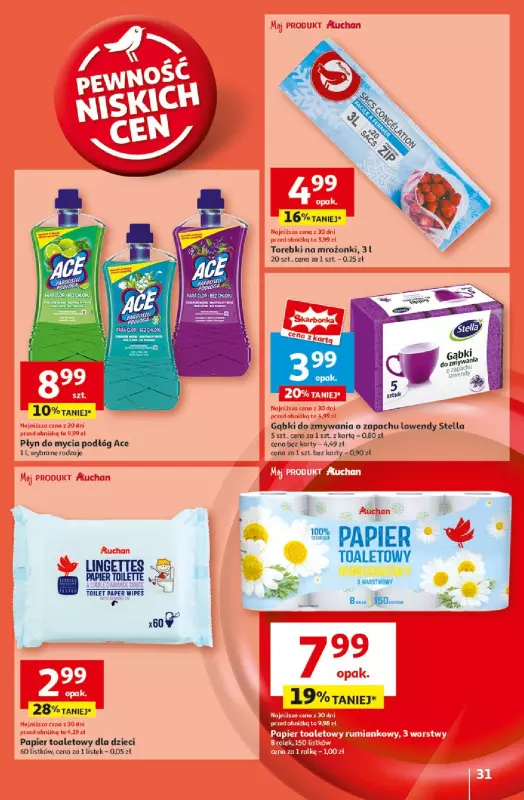 Auchan - gazetka promocyjna Pewność Niskich Cen Hipermarket  do środy 26.03 - strona 33