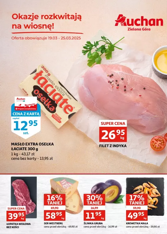 Auchan - gazetka promocyjna Gazetka Zielona Góra I Okazje rozkwitają na wiosnę! od środy 19.03 do wtorku 25.03