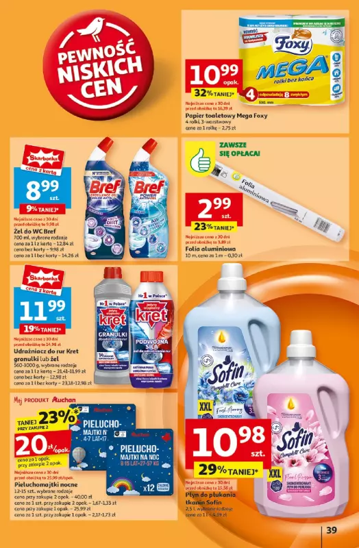 Auchan - gazetka promocyjna Pewność Niskich Cen Hipermarket od czwartku 27.03 do środy 02.04 - strona 41