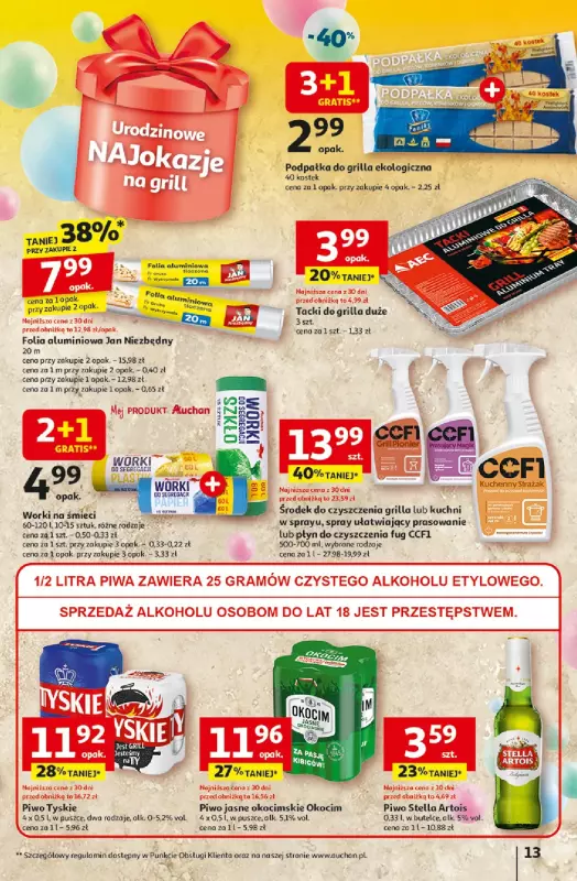 Auchan - gazetka promocyjna Te URODZINY są NAJ Hipermarket od czwartku 24.04 do wtorku 29.04 - strona 16