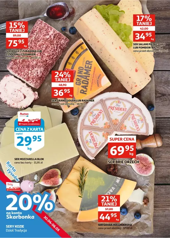 Auchan - gazetka promocyjna Gazetka Racibórz I Bierzemy promocje na ruszt! od środy 30.04 do wtorku 06.05 - strona 18