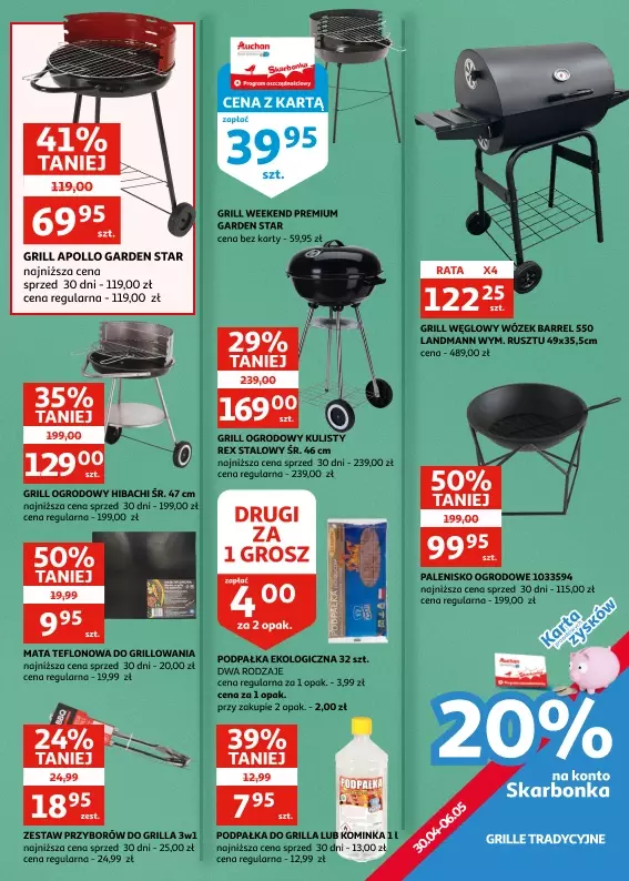 Auchan - gazetka promocyjna Gazetka Racibórz I Bierzemy promocje na ruszt! od środy 30.04 do wtorku 06.05 - strona 9