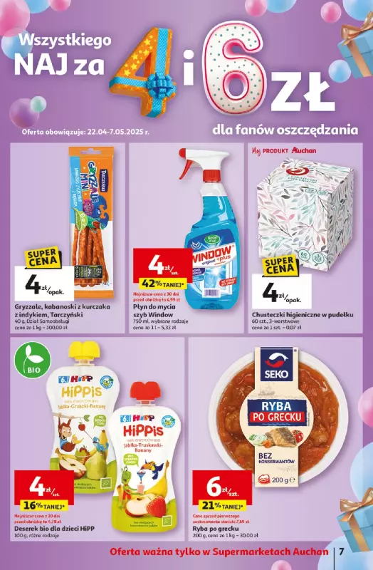 Auchan - gazetka promocyjna Te URODZINY są NAJ Supermarket od środy 30.04 do środy 07.05 - strona 9