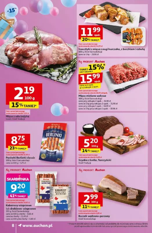 Auchan - gazetka promocyjna Te URODZINY są NAJ Supermarket od środy 30.04 do środy 07.05 - strona 10