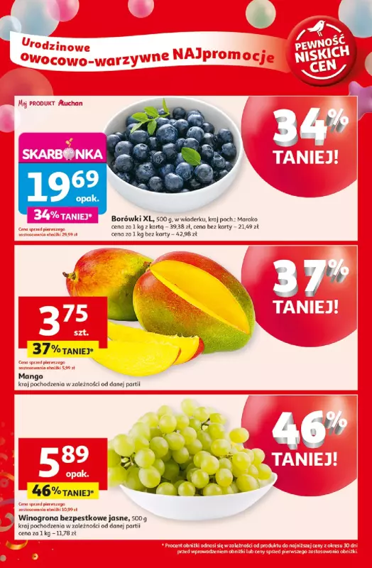 Auchan - gazetka promocyjna Te URODZINY są NAJ Moje Auchan od środy 30.04 do środy 07.05 - strona 4